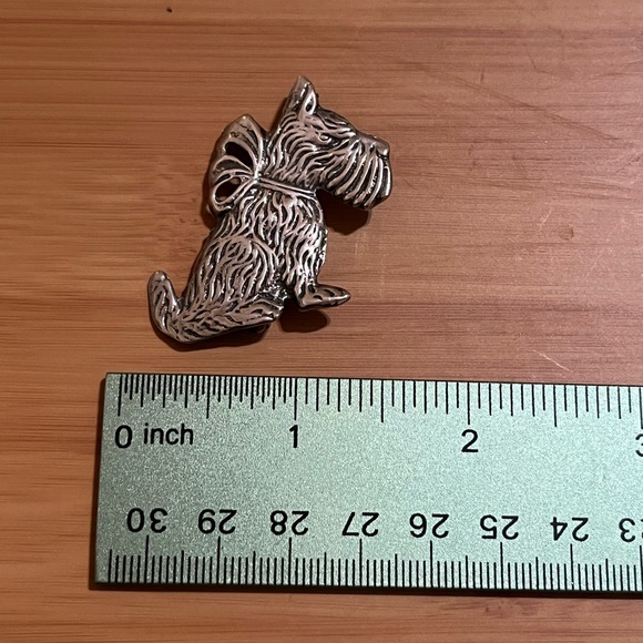 Vintage Scottish Scottie Dog Sterling Silver pin. - Picture 4 of 6